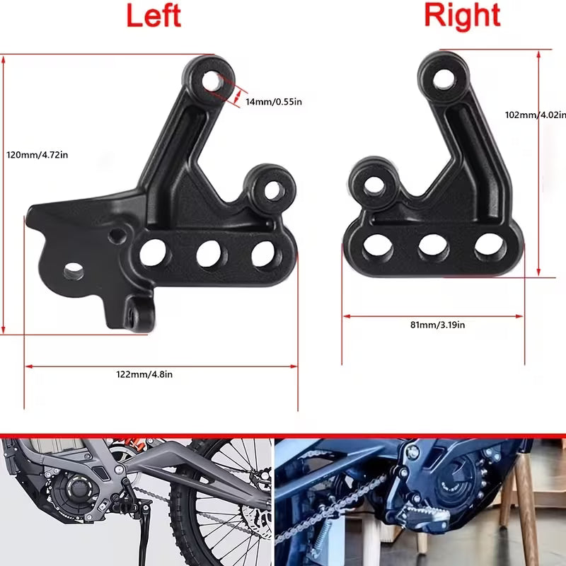 Fußrasten-Set für SUR-RON Light Bee X/S - Original Drop-Kit für Elektro-Dirtbikes